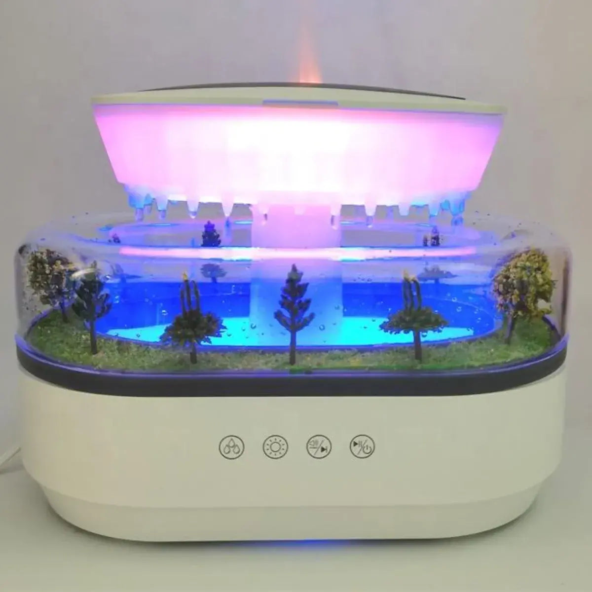 PureRain™ - 心地よい雨音と香りで、都会の喧騒を忘れる「癒しの空間」を。