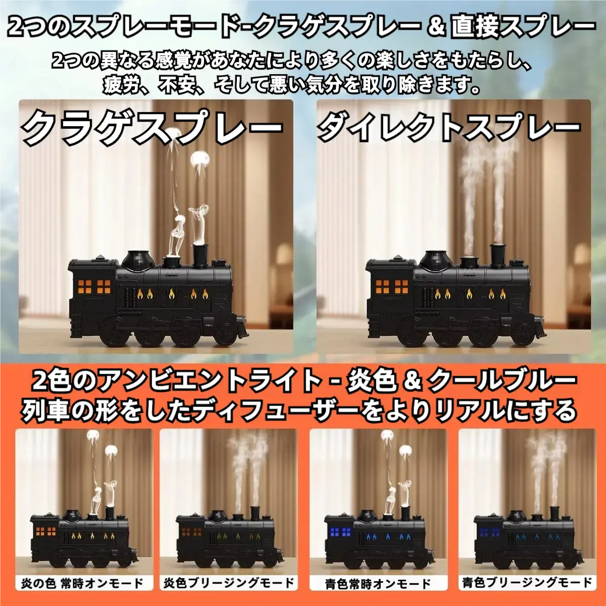 Train Diffuser - 大人の遊び心を満たす、究極のインテリアアロマ。