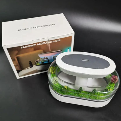 PureRain™ - 心地よい雨音と香りで、都会の喧騒を忘れる「癒しの空間」を。