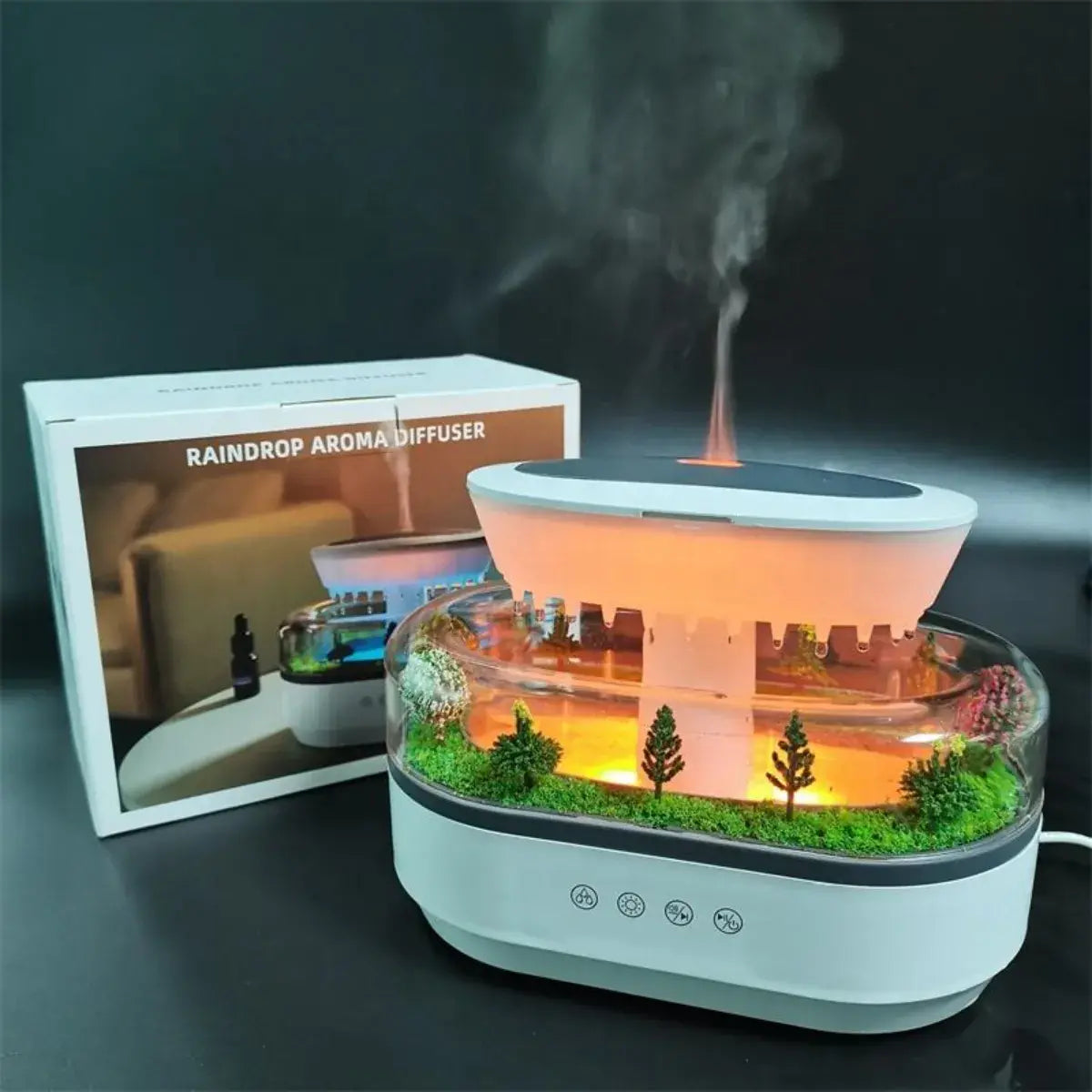 PureRain™ - 心地よい雨音と香りで、都会の喧騒を忘れる「癒しの空間」を。