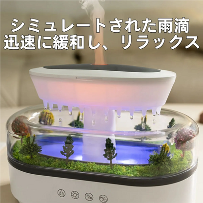 PureRain™ - 心地よい雨音と香りで、都会の喧騒を忘れる「癒しの空間」を。
