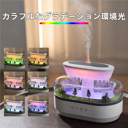 PureRain™ - 心地よい雨音と香りで、都会の喧騒を忘れる「癒しの空間」を。